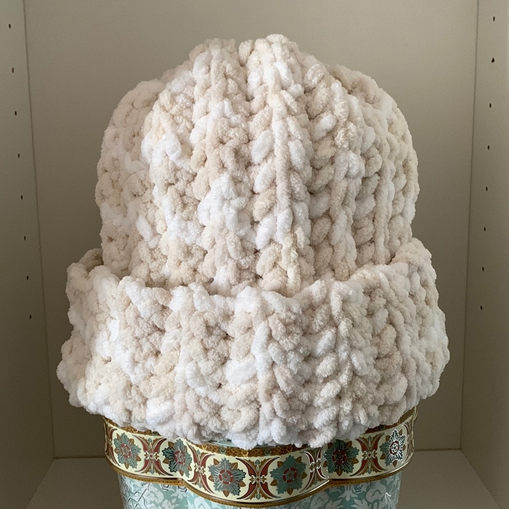 Chunky crochet cold weather hat